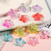 Mobile Phone DIY Decoration, Resin, Star, epoxy gel, more colors for choice, 26x23mm, Sold By PC