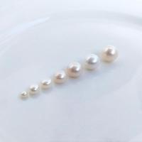 Naturlige ferskvands perle løs perler, Ferskvandsperle, Naturligt & du kan DIY & forskellig størrelse for valg, hvid, Solgt af PC