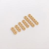 Entretoise de perles en laiton, Plaqué d'or 14K, DIY & normes différentes pour le choix, doré, 10PC/sac, Vendu par sac