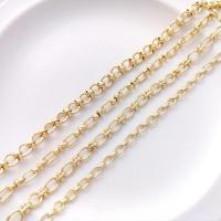 Brass Necklace 14K gold plated DIY golden Length 50 cm Sold By PC