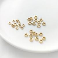 Brass Spacer Beads, 14K gold plated, different packing style for choice & DIY & different size for choice & different styles for choice, golden, Sold By Bag