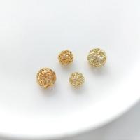 Brass Spacer Beads Round plated DIY Sold By PC
