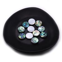 Shell Cabochons, Abalone Shell, Flat Round, DIY & different size for choice, multi-colored, Sold By PC