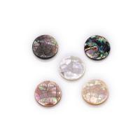 Shell Cabochons, Flat Round, patchwork & DIY & different materials for choice, more colors for choice, 16mm, Sold By PC