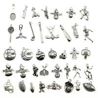 Zinc Alloy Jewelry Finding Set antique silver color plated vintage & DIY & mixed nickel lead & cadmium free 10-20mm Sold By Bag