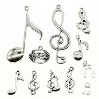 Zinc Alloy Jewelry Finding Set antique silver color plated vintage & DIY & mixed & hollow nickel lead & cadmium free 10-20mm Sold By Bag