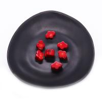 Perlas de espaciador, Coral sintético, Bricolaje, Rojo, 11x14mm, Vendido por UD