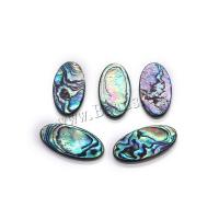 Shell Cabochons, Abalone Shell, Flat Oval, DIY & different size for choice, multi-colored, Sold By PC