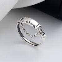 Sterling Silver Jewelry Finger Ring, 925 sterline d'argento, gioielli di moda & per la donna, assenza di nichel,piombo&cadmio, 6mm, Venduto da PC