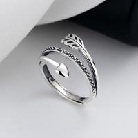 Solidny srebrny pierścień, 925 Srebro, biżuteria moda & dla kobiety, bez zawartości niklu, ołowiu i kadmu, 13mm, sprzedane przez PC