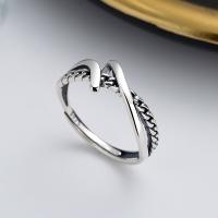 Sterling Silver Jewelry Finger Ring, 925 sterline d'argento, gioielli di moda & per la donna, assenza di nichel,piombo&cadmio, 7.5mm, Venduto da PC