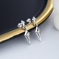 925 Sterling Silver Stud Earring Antique finish fashion jewelry & for woman nickel lead & cadmium free 16mm Sold By Pair