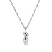 Stainless Steel Jewelry Necklace 304 Stainless Steel with 2.36inch extender chain fashion jewelry & for woman original color 16mm Sold Per Approx 16.14 Inch Strand