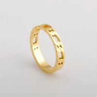 Ring Finger Titantium stali, Powlekane, biżuteria moda & różnej wielkości do wyboru & dla kobiety, złoty, sprzedane przez PC