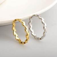 Titanium Steel Finger Ring plated  & for woman Sold By PC