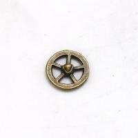 Mobile Phone DIY Decoration, Tibetan Style, Gear Wheel, plated, fashion jewelry & hollow, 9.50x9.50mm, Hole:Approx 3.5MMmm, Sold By PC