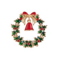 Zinc Alloy Brooches plated Christmas Design nickel lead & cadmium free Sold By PC