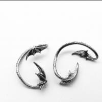 Titanium Steel  Earring, polished, Unisex & different size for choice, original color, 51.30x48x2.70mm, Sold By PC