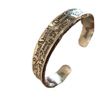 Bijoux de bracelet en alliage de zinc, Placage, Réglable & pour femme, argent, Diamètre intérieur:Environ 50mm, Vendu par PC