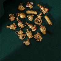 Brass Nakit perle, Mesing, možete DIY & različitih stilova za izbor & emajl, 11-20mm, Prodano By PC