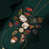 Μενταγιόν Brass Κοσμήματα, Ορείχαλκος, DIY & διαφορετικά στυλ για την επιλογή & σμάλτο, 7-23.5mm, Sold Με PC
