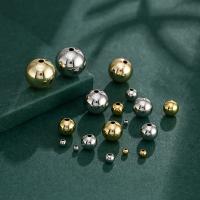 Entretoise de perles en laiton, Rond, Placage, DIY & normes différentes pour le choix, plus de couleurs à choisir, Trou:Environ 3mm, Vendu par PC