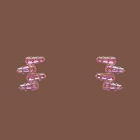 cobre Clipe de Brinco, cromado de cor dourada, joias de moda & micro pavimento em zircônia cúbica & para mulher, rosa, níquel, chumbo e cádmio livre, 14x12mm, vendido por par