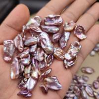 Cultured Baroque Freshwater Pearl Beads Natural & DIY & no hole multi-colored 15mm Sold By PC