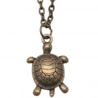Tibetan Style Jewelry Necklace, with 5cm extender chain, Turtle, antique bronze color plated, vintage & fashion jewelry & Unisex, 16x24mm, Length:Approx 43 cm, Sold By PC