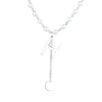 925 Sterling Silver Necklaces with 1.97inch extender chain Alphabet Letter Antique finish fashion jewelry & for woman nickel lead & cadmium free Length Approx 12.3 Inch Sold By PC