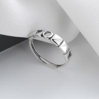 Sterling Sølv Smykker fingerring, 925 Sterling Sølv, mode smykker & for kvinde, nikkel, bly & cadmium fri, 5mm, Solgt af PC