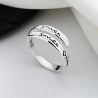 Solidny srebrny pierścień, 925 Srebro, biżuteria moda & dla kobiety, bez zawartości niklu, ołowiu i kadmu, 7.5mm, sprzedane przez PC