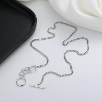 925 Sterling Silver Necklaces, Antique finish, fashion jewelry & for woman, nickel, lead & cadmium free, Length:Approx 16.14 Inch, Sold By PC