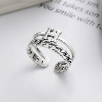 925 Sterling Silver Finger Rings Antique finish fashion jewelry & for woman & hollow nickel lead & cadmium free 10mm Sold By PC