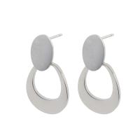 Stainless Steel Drop Earring, 304 Stainless Steel, fashion jewelry & for woman, original color, 26x15x2mm, Sold By Pair