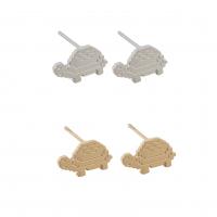 Stainless Steel Stud Earrings 304 Stainless Steel Turtle Vacuum Ion Plating fashion jewelry & for woman Sold By Pair