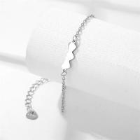 Stainless Steel Jewelry Bracelet 304 Stainless Steel with 5cm extender chain & fashion jewelry & for woman original color Length Approx 17 cm Sold By PC