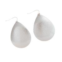 Tibetan Style Drop Earrings, Teardrop, silver color plated, fashion jewelry & for woman, 38x58mm, Sold By Pair