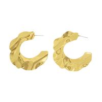 Zinklegering oorknoppen, Zinc Alloy, gold plated, mode sieraden & voor vrouw, 45x45mm, Verkocht door pair