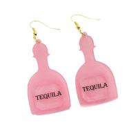 Acrylic Jewelry Earring Winebottle fashion jewelry & for woman Sold By Pair