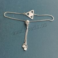 Stainless Steel Jewelry Bracelet 304 Stainless Steel Triangle plated DIY Length Approx 7 Inch Sold By PC