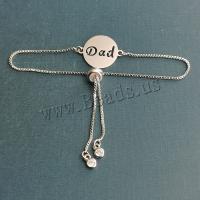 Stainless Steel Jewelry Bracelet 304 Stainless Steel Alphabet Letter plated DIY Sold By PC
