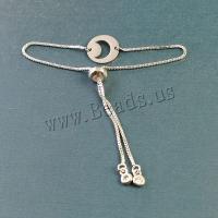 Stainless Steel Jewelry Bracelet 304 Stainless Steel Round plated DIY Length Approx 7 Inch Sold By PC