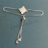 Stainless Steel Jewelry Bracelet 304 Stainless Steel Cloud plated DIY Length Approx 7 Inch Sold By PC