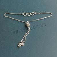 Stainless Steel Jewelry Bracelet 304 Stainless Steel Heart plated DIY Length Approx 7 Inch Sold By PC