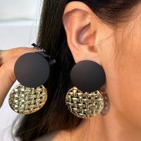 Zinklegierung Ohrringe, plattiert, Modeschmuck, keine, frei von Nickel, Blei & Kadmium, 30x64mm, verkauft von Paar