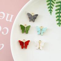 Zinc Alloy Pendant with Acrylic Butterfly plated DIY nickel lead & cadmium free Sold By Bag