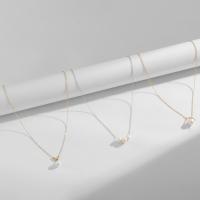 Messing Halskette, mit Pearl Shell, plattiert, Modeschmuck & verschiedene Stile für Wahl & für Frau, frei von Nickel, Blei & Kadmium, verkauft von PC