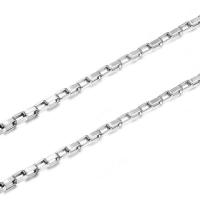925 Sterling Silver Chains, polished, DIY & different size for choice, silver color, Sold By G
