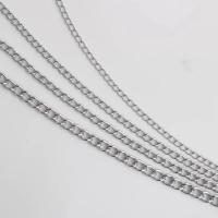 Серебрянные цепочки, Серебро 925 пробы, Другое покрытие, DIY & разный размер для выбора, серебряный, продается G